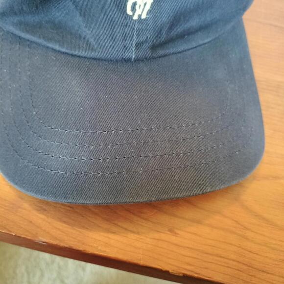 Vintage Polo Ralph Lauren Baseball Cap Strapback Hat Men OSFA Blue RL RLP - Picture 2 of 8